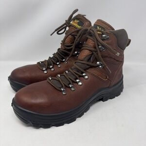 Thorogood Omni Series Men's 9 D shoes brown leather steel toe work boots Xstream